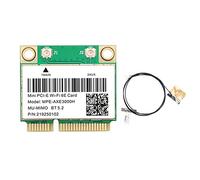 Osmond -AXE3000H WiFi Card+Antenna WiFi 6E 2400Mbps Mini PCI-E for BT 5.2 802.11AX 2.4G/5G/6Ghz Wlan Network Card