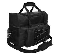 Osmond Bag Bowling Tote Bag Holder with Padded Compartments Extra Space for 1 Single Pair of Bowling Easy Install Easy to Use,C