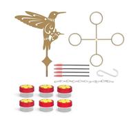 Osmond Be A Birds Feeders for Outside Bird Feeders Small Bird Feeder As Shown Metal+Plastic Quality Bird Gifts for Outdoors Hanging Handheld Tabletop