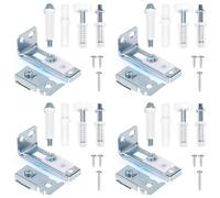 Osmond Bifold Door Hardware Kit Repair 4 Set for Bifold Closet Door Hardware Include Top Sliding Door Track 7/8" to 1"