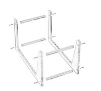 Osmond Clear Vinyl Record Stand Holder for Desktop Album Storage, Acrylic Vinyl Record Shelf Display