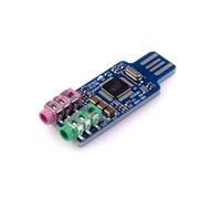 Osmond CM108 2Pcs USB Audio Interface Module Driverless External Sound Card with 24-Bit ADC/ 3.5mm Stereo Jack I2S