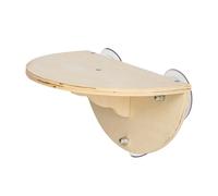 Osmond Cordless 2-In-1 Cat Hammock with 3 Suction Cups Window Seat for Kitten Wooden Wall Mountable Climbing Toy Climber