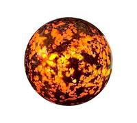Osmond Crystal Ball Ornament UV Reactive Sodalite Sphere Handcrafted Polished Natural Flamestone Home Decor