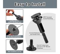 Osmond Cut-Off Wheel Mounting Mandrel 3/8 Inch & 1/4inch Arbor Hole with 1/4inch, Shaft Stem for Die Grinder Accessories, 3Pack
