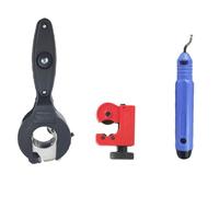 Osmond Cutting 3-Pcs Hand Tool - Ratchet Scissors Tube Pipe Cutter for PVC/PU/PP/PE, 8-29mm