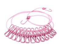 Osmond D Retractable Clothes Drying Rack Rope with 12 Clips Portable Clothesline Clothing Line for Laundry Drying Line Camping