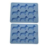 Osmond Dachshund Shaped Silicone Ice Piece Mold Tray, Suitable for Beverage Ice Making,Candy Cookie,Cupcake Decoration A