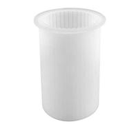 Osmond DIY Candle Holder Making Aromatherapy Candle Mold Candle Handmade Silicone Mold [Small] Cylindrical Striped Candle Mold