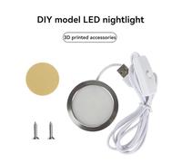 Osmond DIY LED Night Light Kit DIY LED Lamp Kit 3W DC 5V for Custom Nightlights No 3D Parts Included Maker Treasure House Toy Model MH001 Warm White