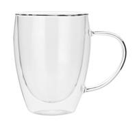 Osmond Double Wall Glass TeaCup Transparent Coffee Milk Water Mug High Borosilicate Teaware Drinkware Kitchen 350ml
