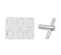 Osmond Drum Damper gel 6 pack with One Drum Tuning Key pack 1
