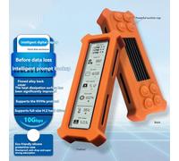 Osmond Dual Protocol USB Type C M. 2 for NVME SSD Enclosure with Display Screen Adapter for NVME/NGFF SSD Disk Box Orange