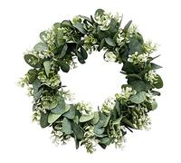 Osmond Eucalyptus Wreath Farm Decoration, Green Wreath Front Door Farm Artificial Crown Summer Wreath
