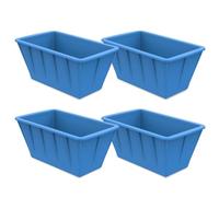 Osmond Extra Large Ice-Cube Molds 4Pack Silicone Ice Block Molds for Ice Plunge Tub, Reusable Ice-Cube Trays for Freezer Blue