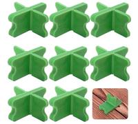 Osmond For Pressure Treated Composite Decking 4 Thicknesses Deck Board Spacers(1/16", 1/8", 3/16", 1/4") Green Deck Spacers Assorted 8PCS