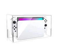 Osmond For Switch/OLED Dock Dust Cover Clear Protective Case Waterproof Dustproof Display Box Cover(Only Cover)