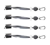 Osmond Golf Club Cleaning Brush, Ball Double-Sided Cleaning Tool, Nylon Steel Brush, Cleaning Tool Accessories Gray