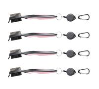 Osmond Golf Club Cleaning Brush, Ball Double-Sided Cleaning Tool, Nylon Steel Brush, Cleaning Tool Accessories Pink