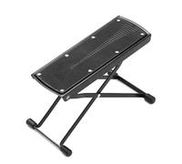 Osmond Guitar Footrest Pedal Metal Non-Slip Rubber Pad Adjustable Folding 6-Position Height Footboard for Guitar Accessories