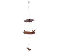 Osmond Hanging Bird Bath Hanging Bird Feeder Metal Bird Baths for Ourdoors Hanging Tray Bird Bath Tray or Bird Water B