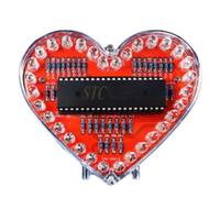 Osmond Heart-Shaped Flow Light DIY Electronic Kit Heart-Shaped Water Lamp Welding Practice