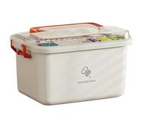 Osmond Home Aid Kit Portable Large Capacity Emergency Box with Multi-Layer Storage Case for Family B