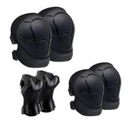 Osmond Knee Pads for Kids Elbow Pads Set Toddler Protective Gear Knee Pads for Girls Boys with Wrist Guards Black