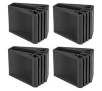 Osmond Ladder Feet Pack of 4 Rubber Ladder Feet Non-Slip Ladder Foot Cover Stepladder Replacement Parts for Ladders Telescopic