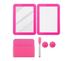 Osmond Locker Accessory Kit-Girl Back to School Supplie,Magnetic Whiteboard Mirror Dry Erase Marker Holder and School Supplie,B
