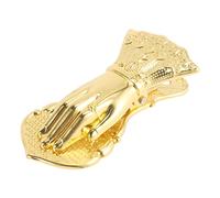 Osmond Luxury Chic Office Paper Storage Clip Ins Wrought Gold Vintage Hand Shape Alloy Document Handbook Storage Clip Home Sealing Clip