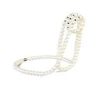 Osmond Luxury Wine Rack Hang Suspension Pearl Necklace Style Wine Bottle Holder Home Decor Desktop Decoration White