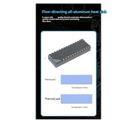 Osmond M2 Cooling Hard Disk 2280 SSD Hard Disk Heat Sink Aluminum Heatsink with Thermal Pad PC Accessories