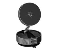 Osmond Magnetic Vacuum Car Mount Mobile Phone Holder Foldable Double-Sided Suction Cup 360° Rotation Smartphone Stand Black