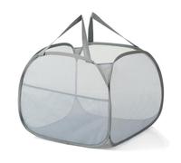 Osmond Mesh -Up Laundry Hamper with Strong Handles, Opening Clothes Hamper with Side Pockets, Storage Baskets Easy to Use 50 X 50 X 38cm -D