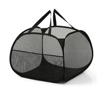 Osmond Mesh -Up Laundry Hamper with Strong Handles, Opening Clothes Hamper with Side Pockets, Storage Baskets Easy to Use 50 X 50 X 38cm -A