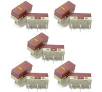 Osmond Micro-Mute Button Microswitch Micro-Switch Set 10Pcs for HUANO Mouse 3Pins 20M Clicks Yellow Dots