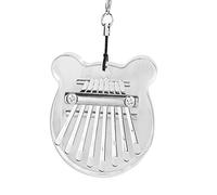 Osmond Mini Acrylic Kalimba Crystal Transparent 8-Tone Thumb Piano with Lanyard Thumb Piano Keyboard Musical Instrument