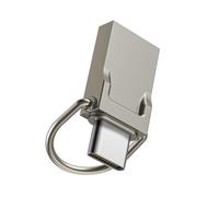 Osmond MINI USB Stick Type-C USB Flash Drive 64G with Indicator Light USB-C Pen Drive Smart Phone Memory Silver