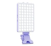 Osmond Mobile Phone Take Photo and Video Fill Light Mini Clip-on Mobile Phone for Phone with Clip Adjusted Light LED Light Selfie Light 80 LED 2500K-9000K W/Battery D