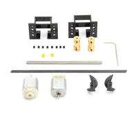 Osmond Motors RC Boat Parts Drive Set for RC Boat DIY Model Ship Dual Motor Remote Control Boat Hull Internal Transmission Differential Kit DIY Technology Model Making Material Kit