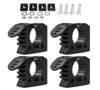 Osmond Mounting Kit 4 Pieces Quick Release Rubber Clamp Fist Mount Clamps 1-1/5" to 1-1/2" Diameter for Truck Tool Handles