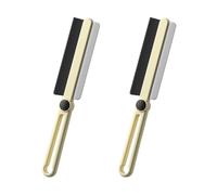 Osmond Multi-Function Rotating Crevice Cleaning Brush, Hard Bristle Crevice Cleaning Brushes with Scrape Bar,Yellow