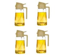 Osmond Oil Dispenser for Kitchen, Oil Dispenser Bottle and Pour, 2 in 1 Olive Oil Dispenser,Yellow 4 Pcs