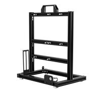 Osmond Open Aluminium Frame, GPU Support Motherboard ATX/M-ATX, Horizontal Mount, Gaming Cabinet with Liquid Cooling 240°, Black