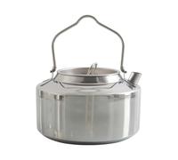 Osmond Outdoor Stainless Steel Single Handle Camping Hung Pot Portable Coffee Pot Picnic Cooker 1.2L Teapot Cooking Accessory