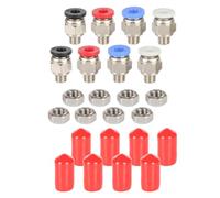 Osmond PC4-M6 Pneumatic Connector with Nut PC4-M6 Straight Through Pneumatic Connector 3D Printer Filament Dryer Box Accessories