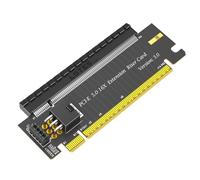Osmond PCI-E 5.0 16X to X16 PCIE Riser Card 180 Degree Converter Directional Adapter Card with ATX 6 Pin PWR Power Supply Connectors