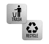Osmond Recycle Stickers for Trash Bins for Trash Can Recycling Stickers for Kitchen Garbage Can and Recycling Bins