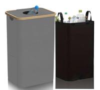 Osmond Removable Storage Basket with Cover, Recycling Bottle Storage Basket, Kitchen and Home Folding Recycling Box. B